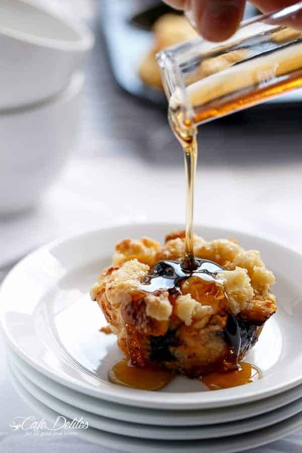 Delicious Twist: Blueberry Cheesecake French Toast Streusel Muffins